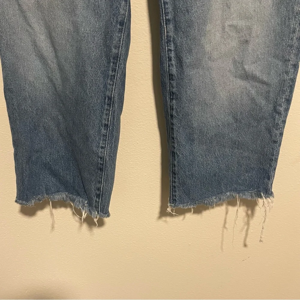 Madewell The Slouchy Boyjean Light-washed Distressed Jeans, Size 30